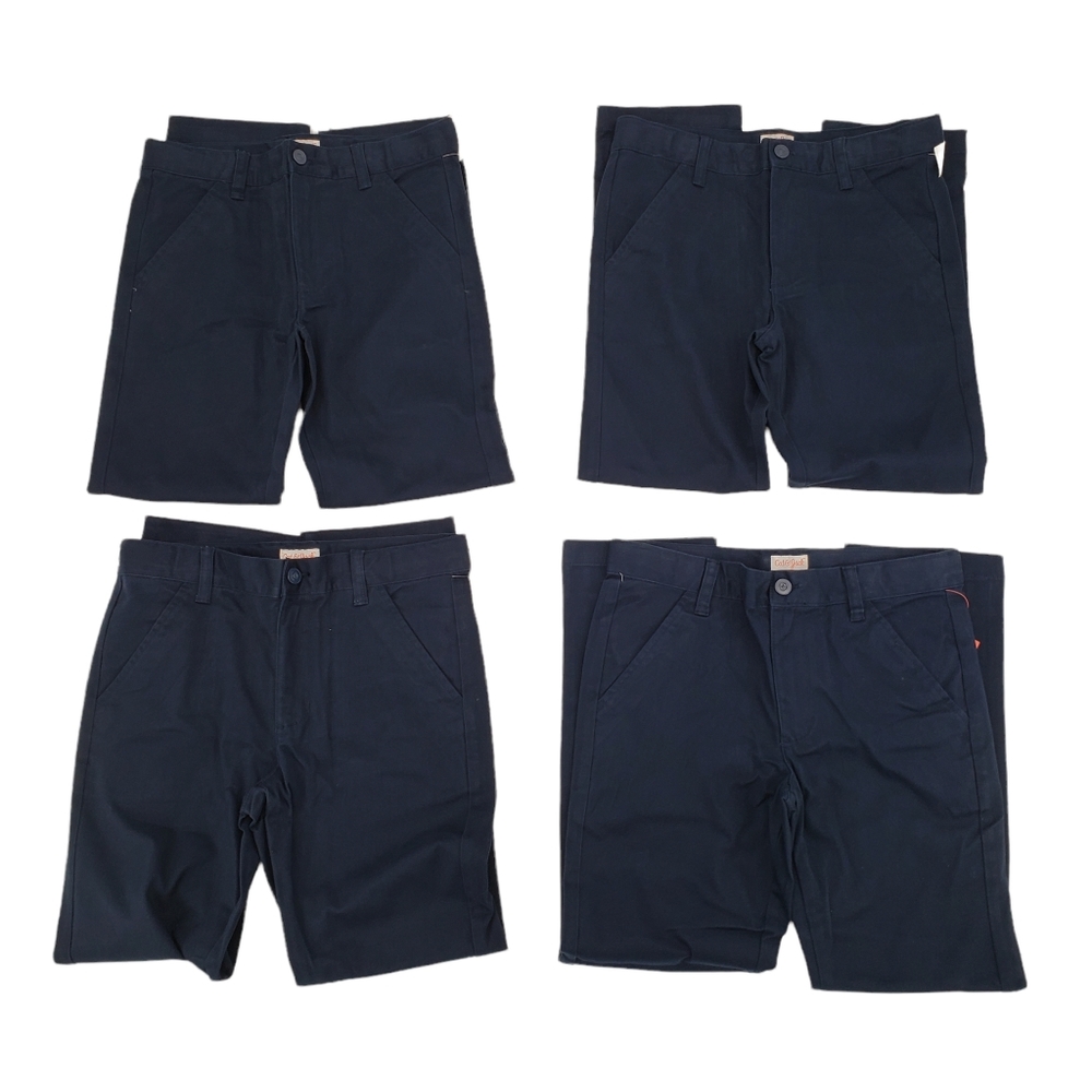 NWT Cat & Jack Boys School Uniform Pants Size 10 Husky - Four Pack Blue